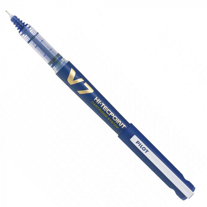 Roller V7 Hi-Tecpoint, 0,7mm, albastru [2]