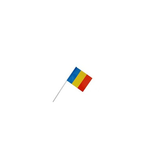 Steag panza de mana cu suport de plastic, Romania, 30 x 45 CM [2]