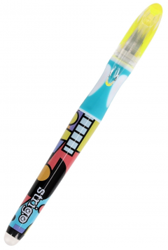 Stilou cerneala cu stergere Strigo - 2 rezerve si radiera POP ART [2]