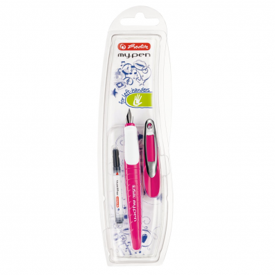 Stilou My.Pen, Penita L, pentru stangaci, Roz/Alb [1]
