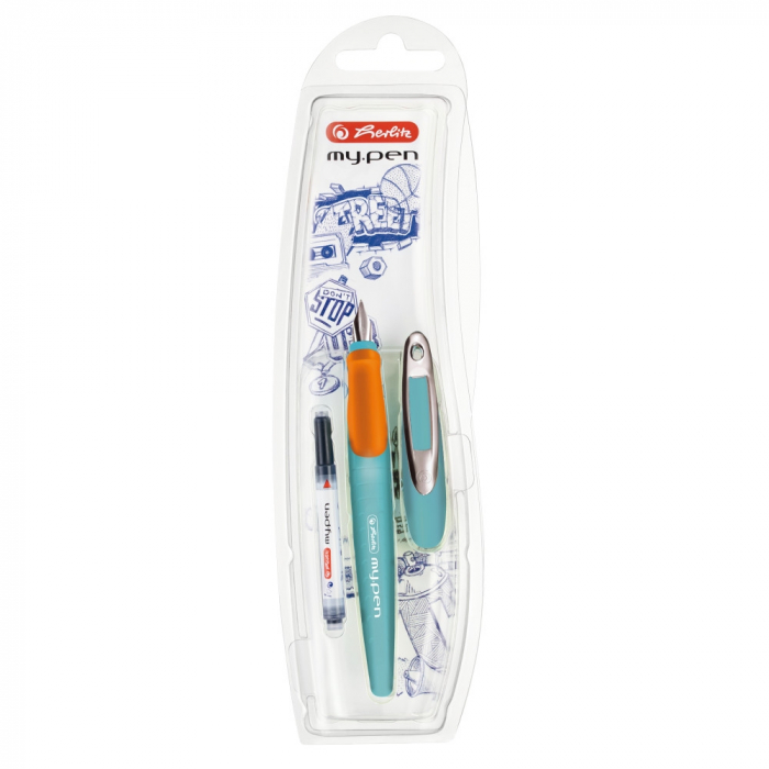 Stilou My.Pen penita M turcoaz/orange [2]