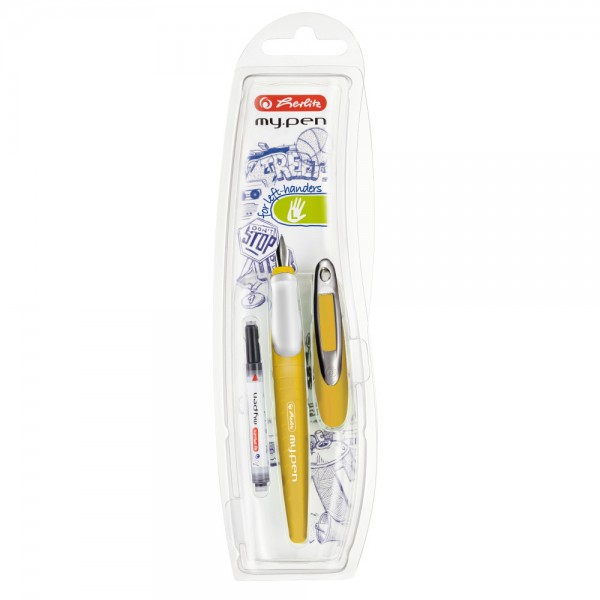 Stilou My.Pen Pentru Stangaci Penita L Galben Mustar [2]