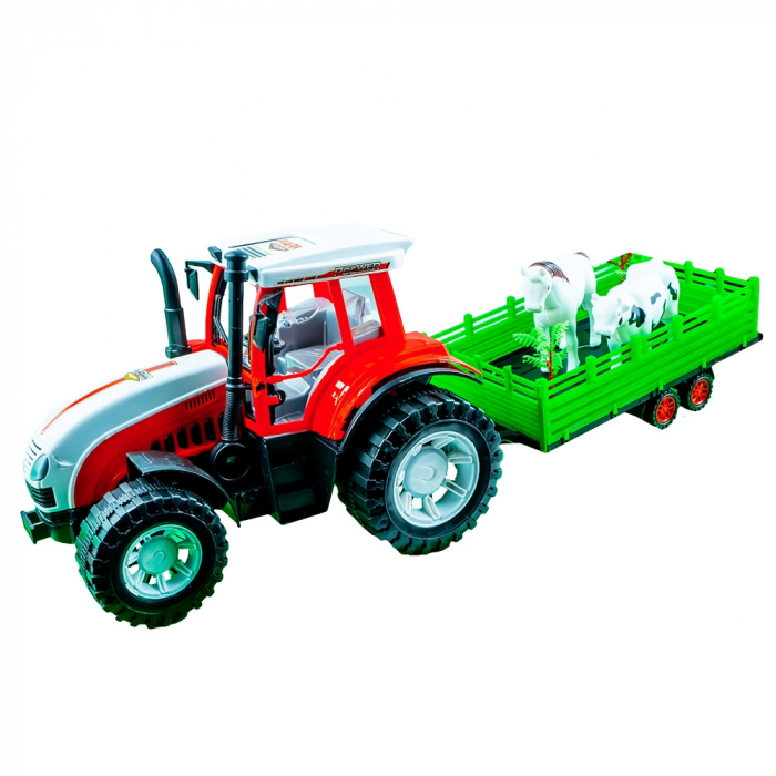 Tractor cu frictiune si remorca pentru animale [2]