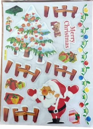Abtibilduri Craciun - Abtipild plastic Craciun Merry Christmas