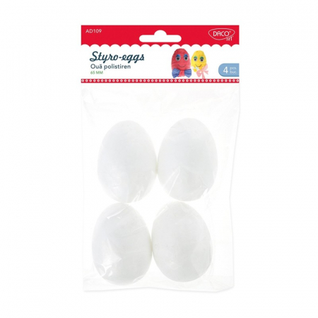Reduceri - Accesorii craft - AD109 oua de polistiren 6,5cm