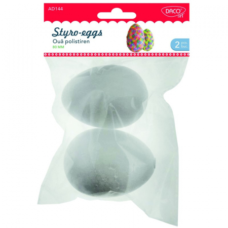 Reduceri - Accesorii craft - AD144 Oua polistiren 8 cm