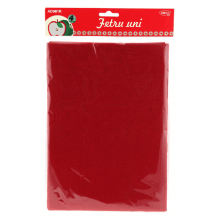Reduceri - Accesorii Craft - Fetru Uni set4 Rosu (AD081R)