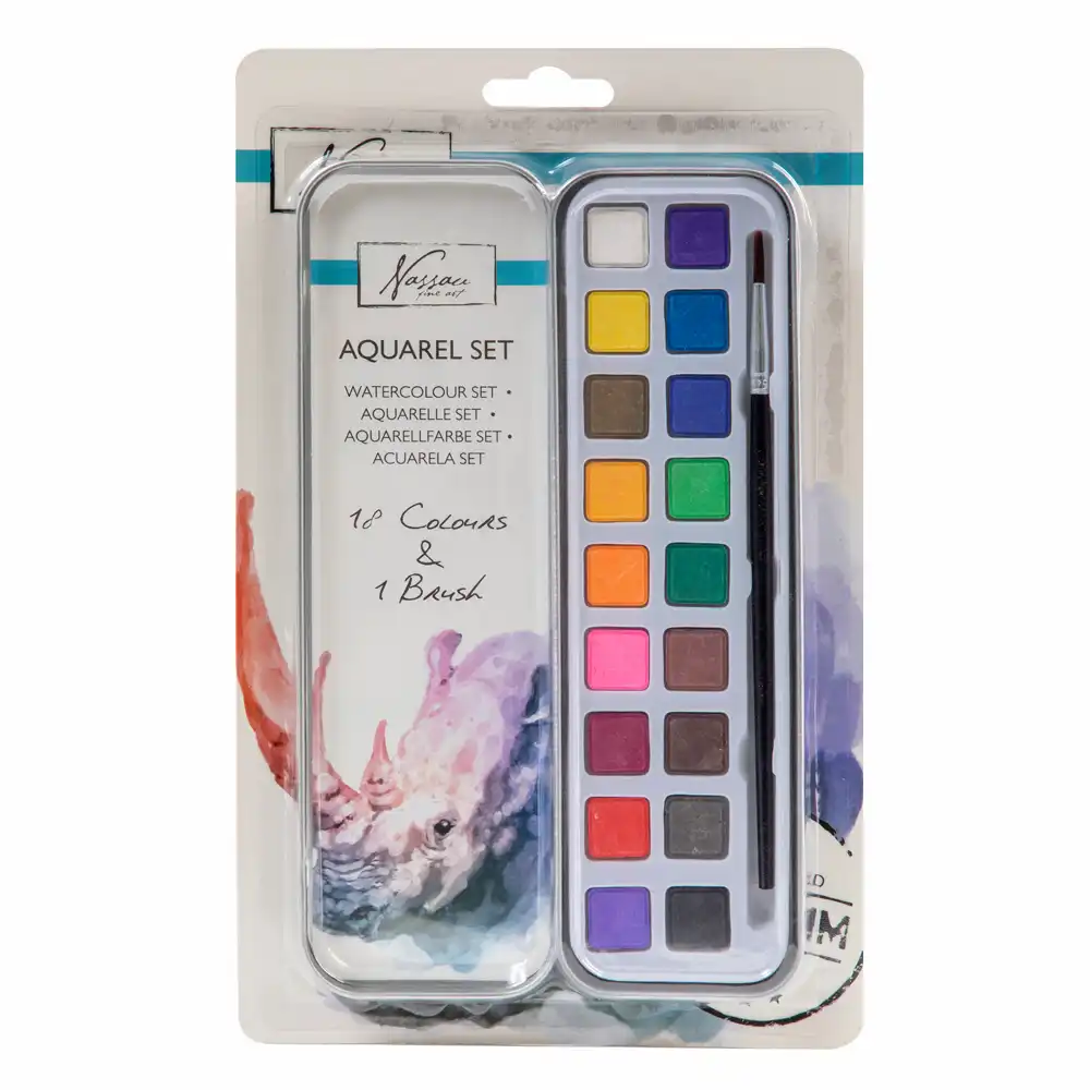 Rechizite școlare - Acuarele 18 culori si pensula, Creative Craft