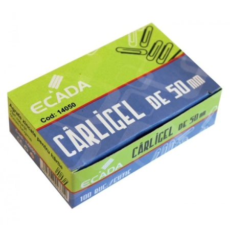 Agrafe birou, ace, clipsuri si pioneze - Agrafe birou ECADA carligel 50mm