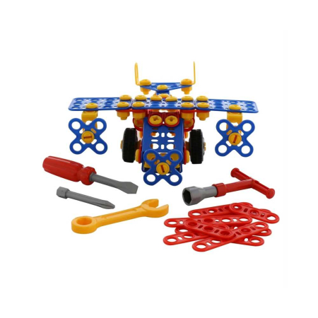 Avion de asamblat - 144 piese, 13x10x19 cm, Polesie [1]