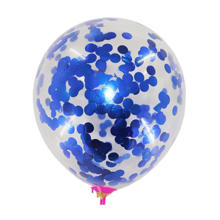 Articole party - Baloane 4,5g transparente, Confetti, 50 buc/set