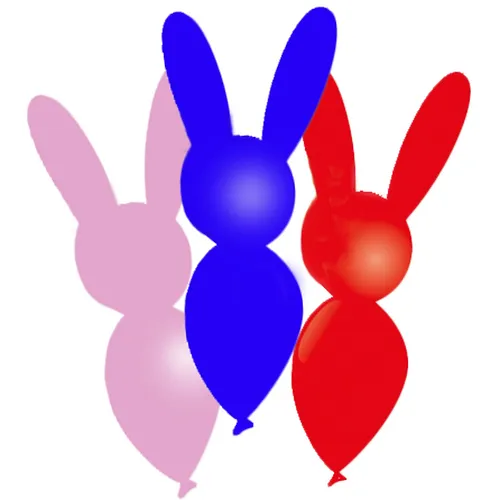 Articole party - Baloane Set 8x Latex Iepuras
