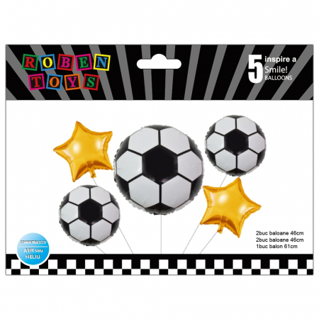 Articole party - Set Baloane folie aluminiu, Minge Fotbal