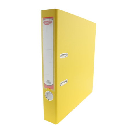 Bibliorafturi - Biblioraft plastifiat 50 mm Daco Galben