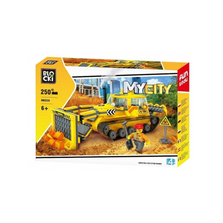 Seturi de construcție - Blocki My City, Buldozer, 250 Piese