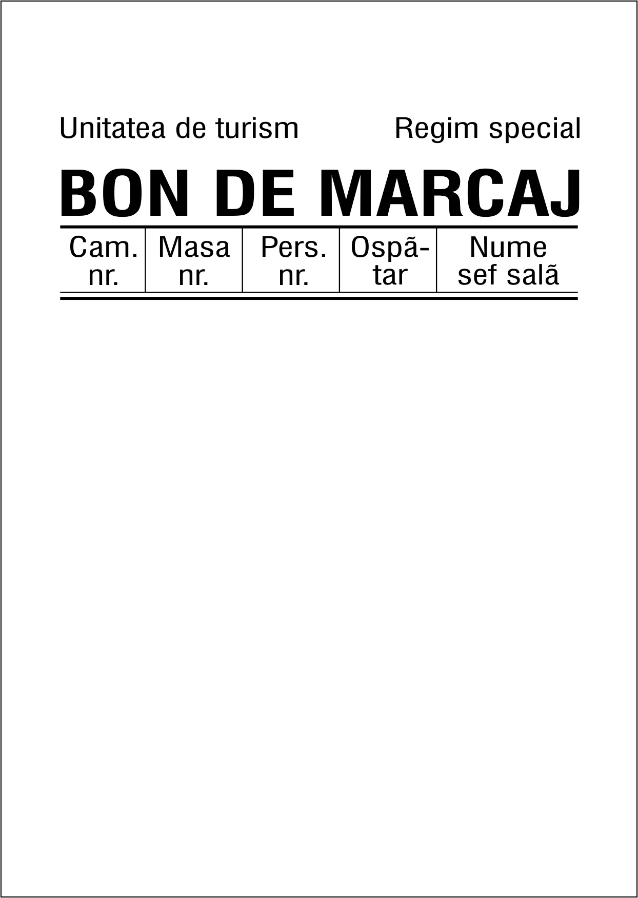 Tipizate - Bon de marcaj A7 ( Dany Cris )