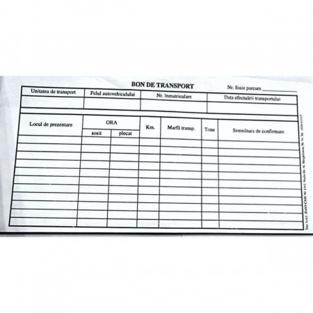 Formulare tipizate - Bon De Transport 1/3 A4