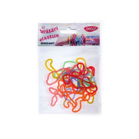 Reduceri - Bratari elastice, 12buc/set, Dinozauri