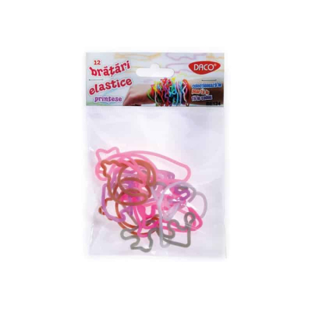 Reduceri - Bratari elastice, 12buc/set, Printese