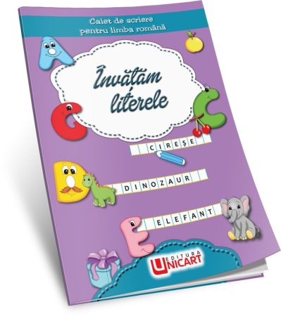 Cărți educative - Caiet de scriere pentru limba romana: Invatam literele
