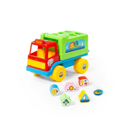 Jocuri și jucării - Camion educativ cu forme, 26x16x17 cm