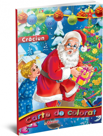 Povești de Crăciun - Carte de colorat - Mos Craciun, 96 pagini