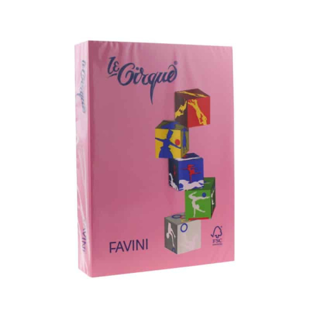 Hârtie & Carton Color - Carton Color 160G/MP A4 Roz Ciclam - Favini (206)