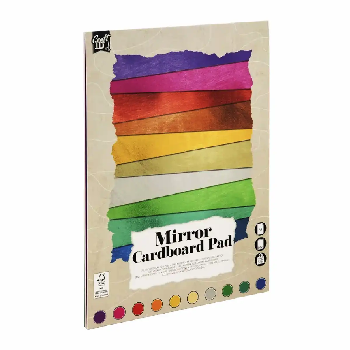 Reduceri - Carton lucios Creative Craft, A4, 250 g, 10 file, diverse culori