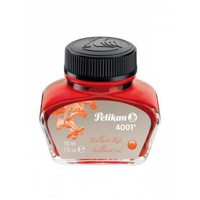 Rezerve instrumente de scris - Calimara Cerneala 30 ml Rosu Lucios Pelikan - LibrariaJunior