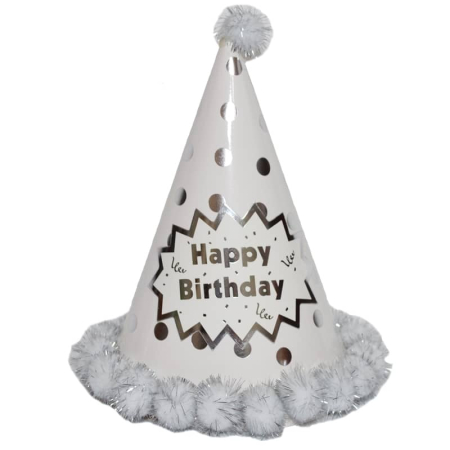 Articole party - Coif Carton Party, 22 Cm, Cu Buline Si Paiete