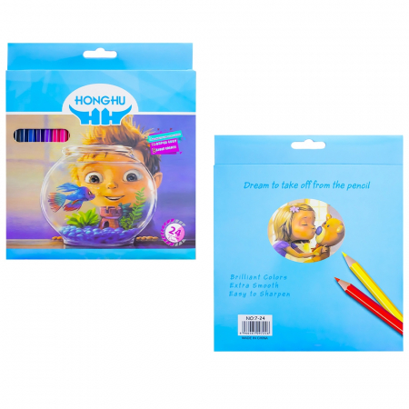 Reduceri - Creioane colorate, 24 buc/set - HONGHU