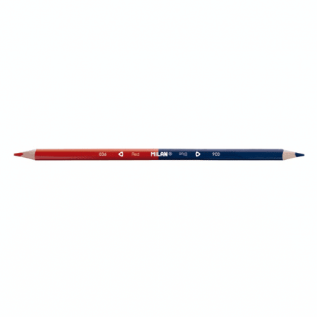 Creioane Color - Creion bicolor Rosu/Albastru Milan set/12