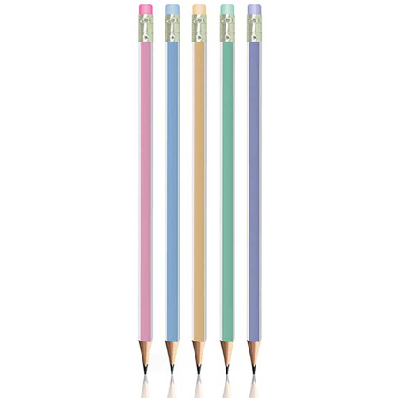 Produse Noi - Creion grafit HB, cu radiera, pastel - S-COOL