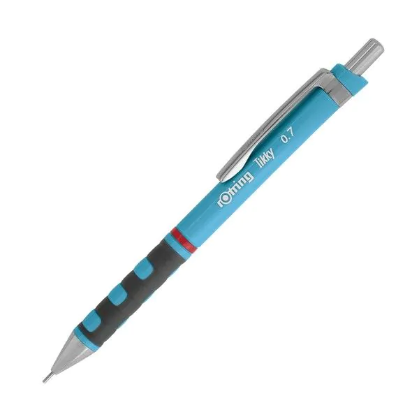 Creioane mecanice - Creion mecanic Rotring Tikky, 0.7 mm, corp albastru deschis