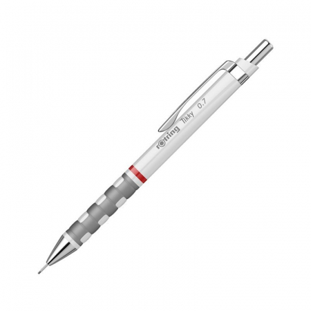 Creioane mecanice - Creion mecanic Rotring Tikky, 0.7 mm, corp alb