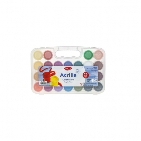 Culori Acrilice - Culori acril 25 culori 20 ml Acrilia DACO