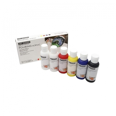 Culori acrilice pentru tehnica de pictura pouring 6x100ml/tub [1]