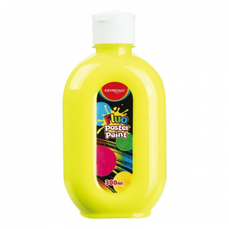 Culori Tempera - Culori tempera Keyroad, 300ml, GALBEN FLUO