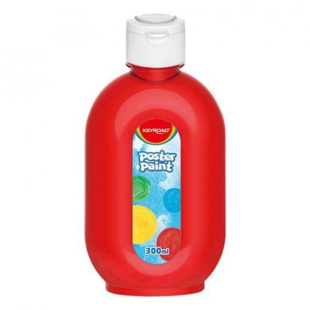 Culori Tempera - Culori tempera Keyroad, 300ml, ROSU