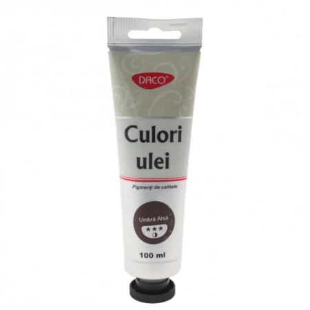 Culori ulei, 100 ml Umbra Arsa, Daco