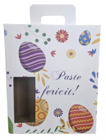Cutii carton ambalaj si depozitare - Cutie Carton Cadou Paste cu decupaj 1 sticla 265x85x320 mm