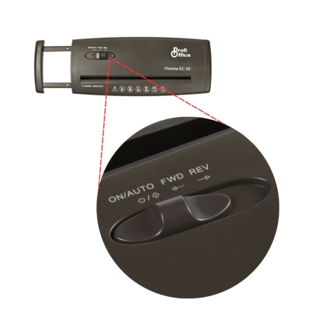 Distrugator documente 5 coli, 10l  Piranha [2]