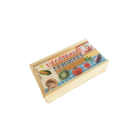 Jocuri și jucării - Domino din lemn, Legume