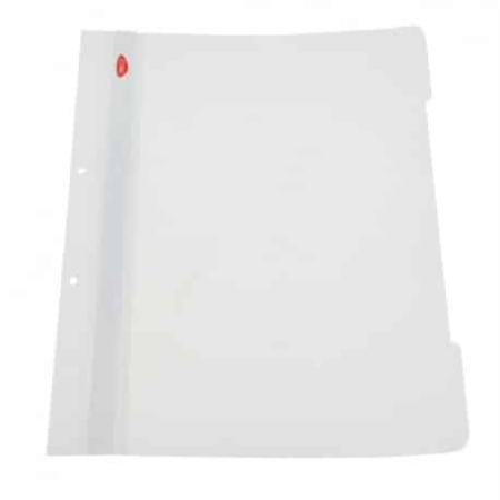 Reduceri - Dosar plastic cu sina metalica alb, Daco