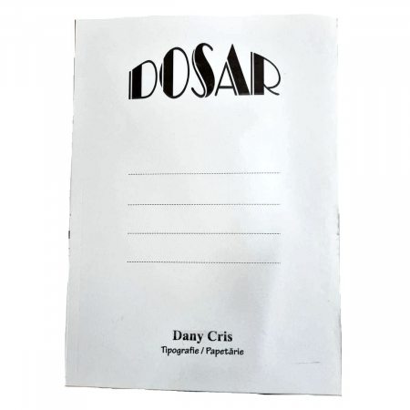 Dosare plastic si carton - Dosar simplu - carton alb