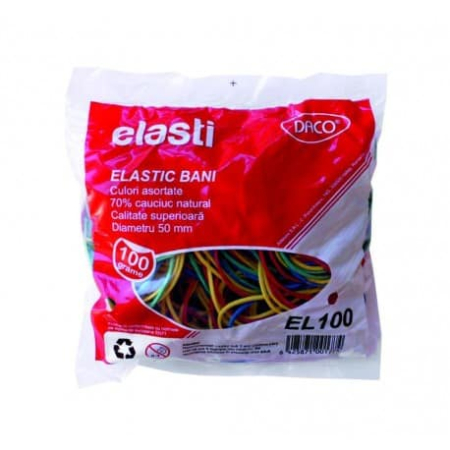 Elastice pentru bani si documente - Elastice bani DACO 100gr