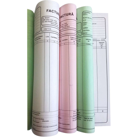 Tipizate - Facturier Autocopiativ A4, 3 exemplare