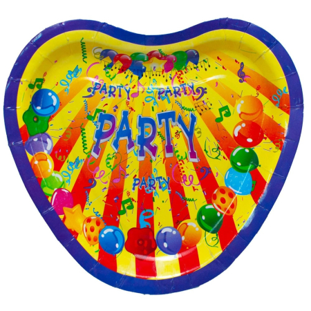 Farfurii Carton, Inimioara, Pt. Party, 23 Cm [2]