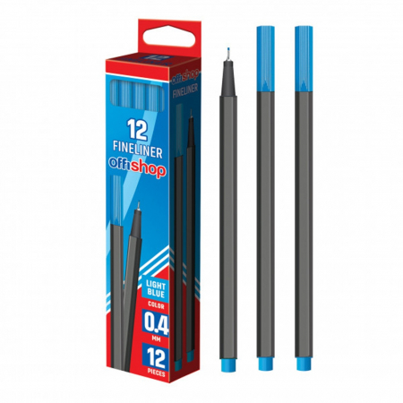 Reduceri - Fineliner albastru deschis, 0.4mm - OFFISHOP