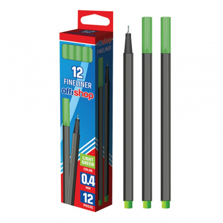 Instrumente de scris și corectură - Fineliner verde deschis, 0.4mm - OFFISHOP